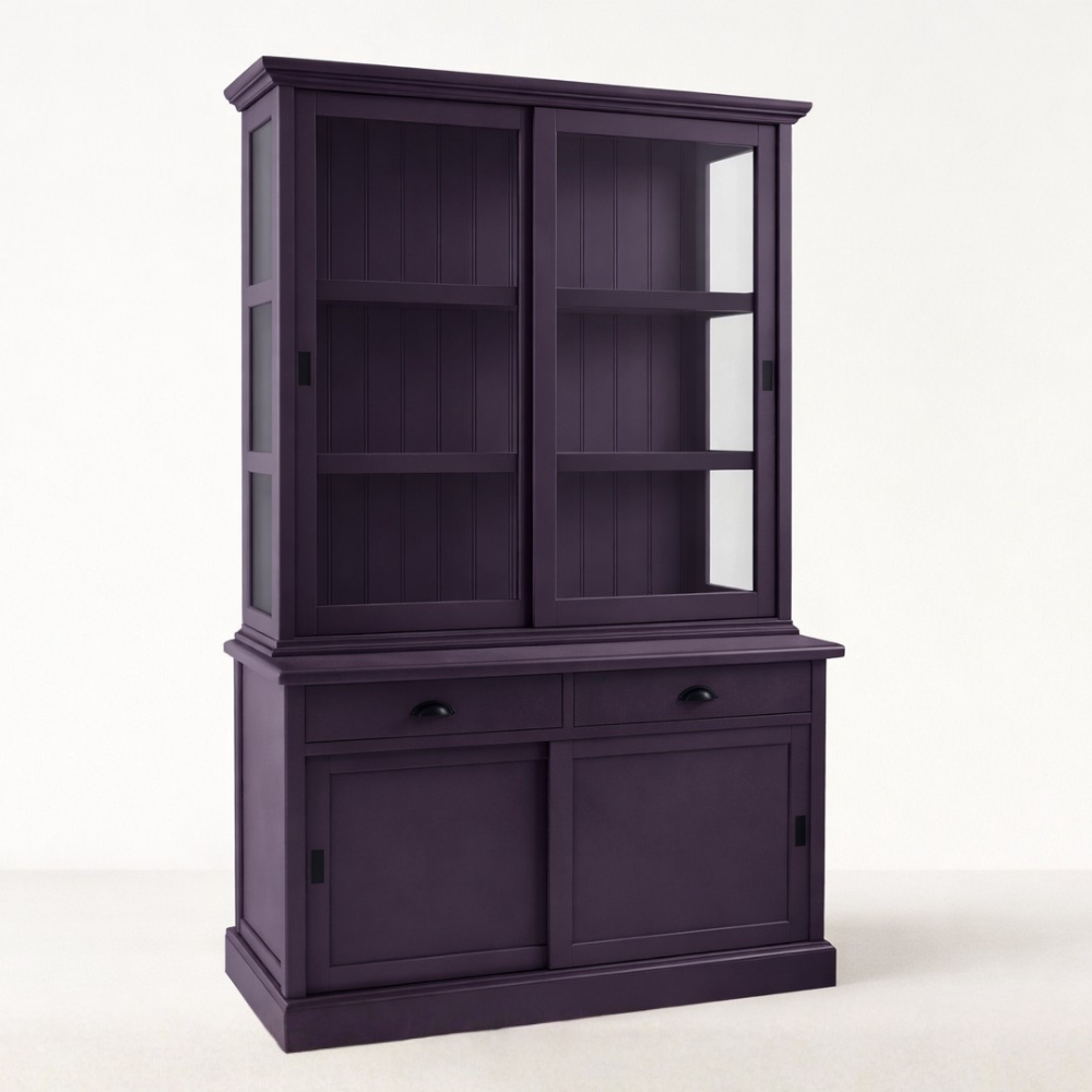 Vintage Buffetkast 160 cm – Handgeschilderd in Amethyst Shadow