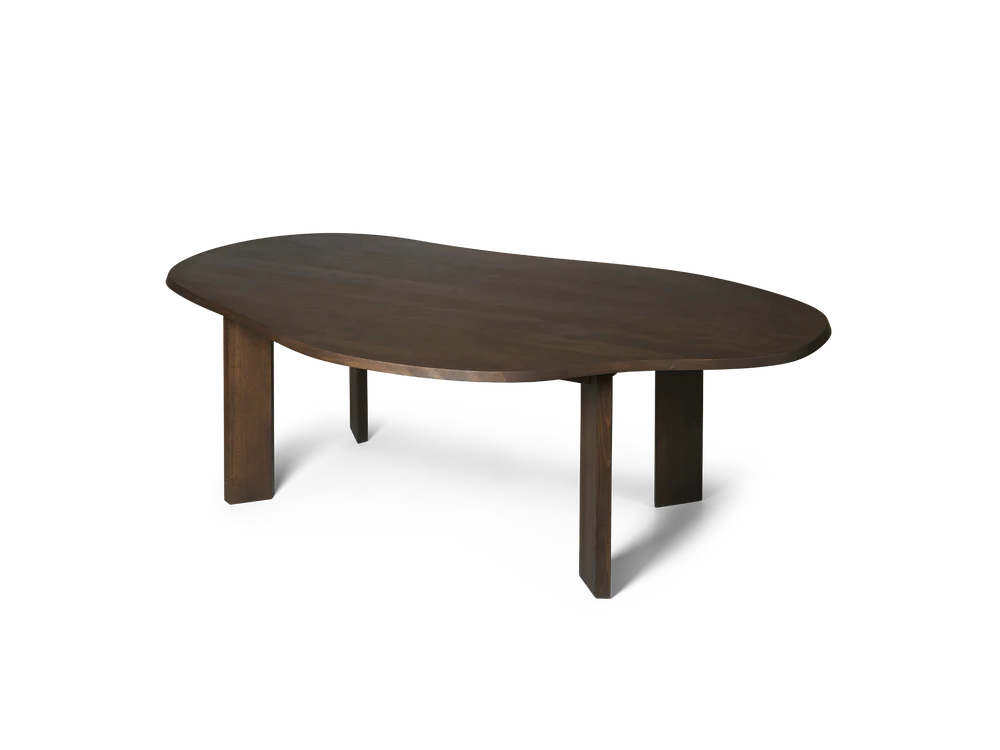 Tarn Eettafel – Organisch Ovaal – Donkerbruin Hout (220 cm)