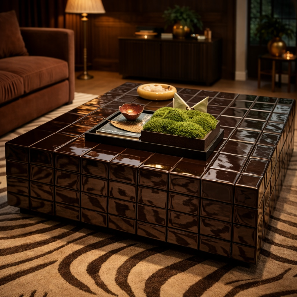 Salontafel Victoria - Moody Dark Red